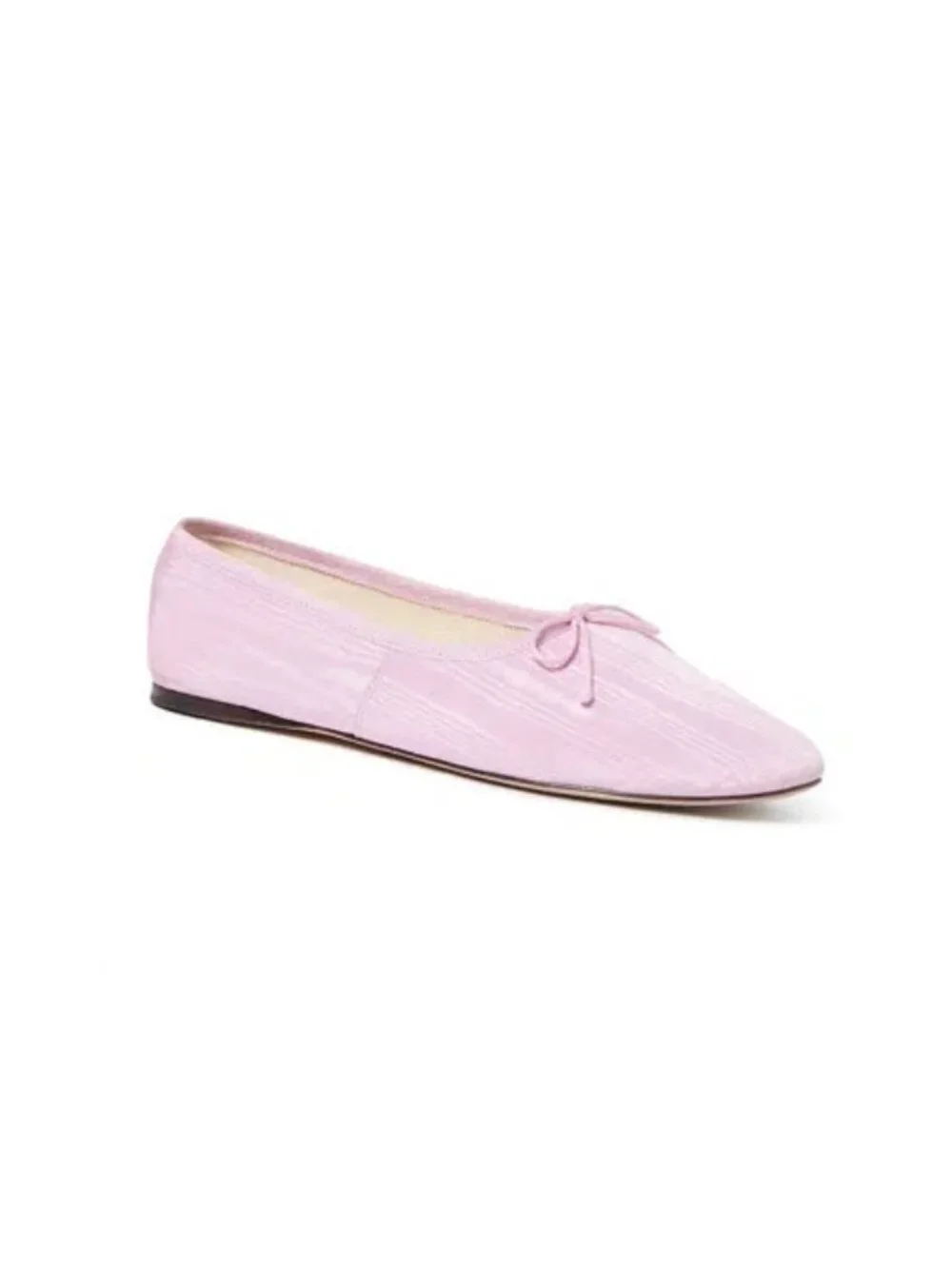 Loeffler Randall Landon Ballet Flat in Powder Pink Moiré Sz 7.5